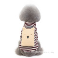 wholesale winter with bear pattern Striped dog clothes